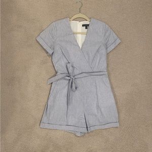 Seersucker Romper - Banana Republic